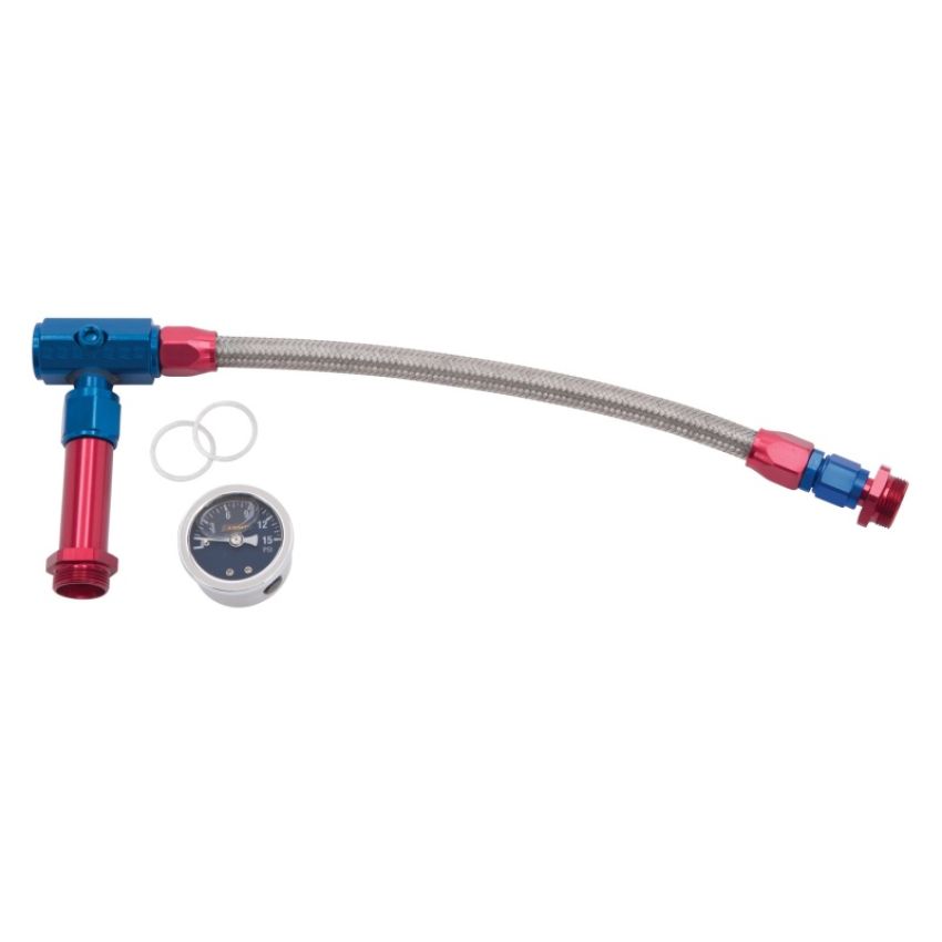 RUSSELL RUS641100 #6 Holley Fuel Line Kit w/Gauge