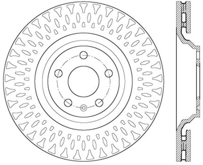 Stoptech 127.33140L Slotted & Drilled Sport Brake Rotor
