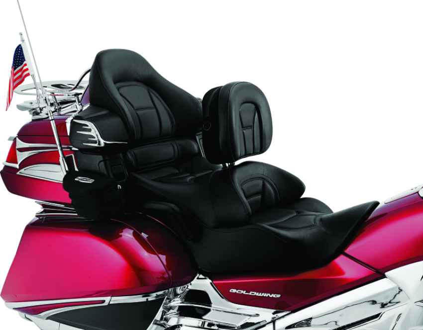Kuryakyn 8931 Plug-N-Go Driver Backrest With Pouch