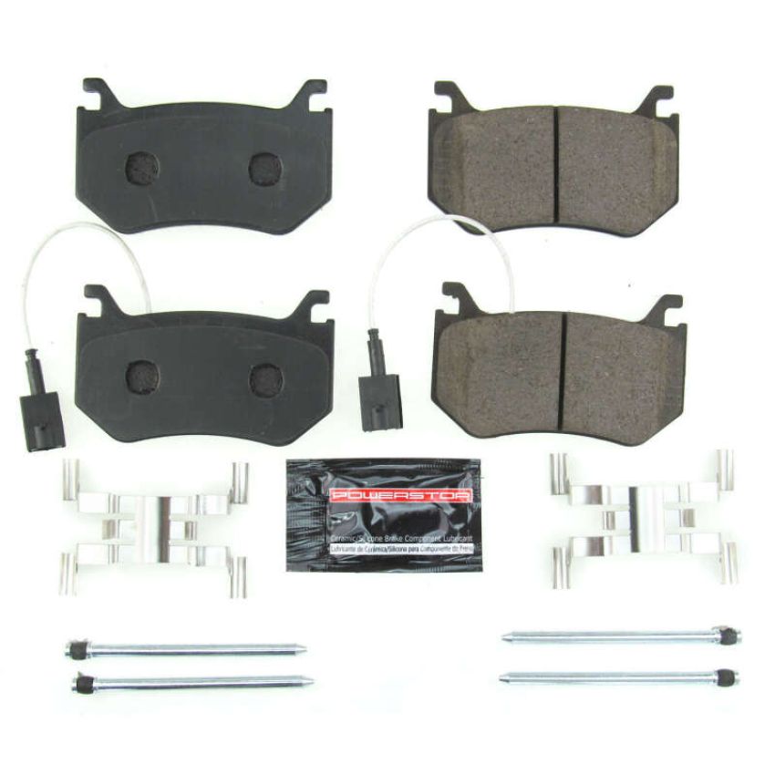 PowerStop Z23-2043 PowerStop - Z23 Daily Driver Carbon-Fiber Ceramic Brake Pads with Hardware Kit