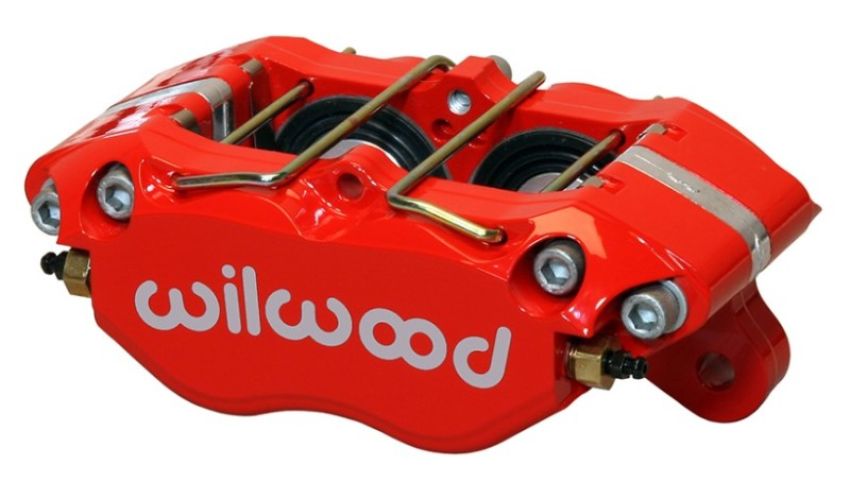 Wilwood 120-15131-RD Caliper-Dynapro Dust-Boot 5.25in Mount - Red 1.75in Pistons 1.00in Disc