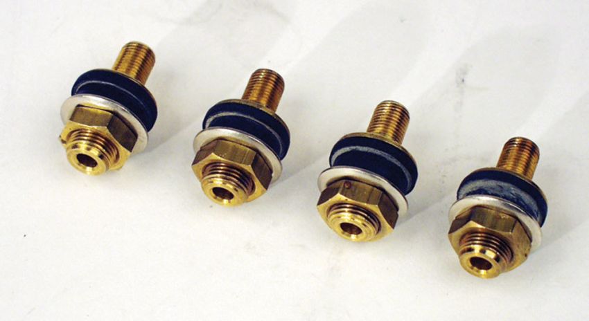 LONGACRE LON52-50265 Brass Valve Stems Low Profile (4pk)
