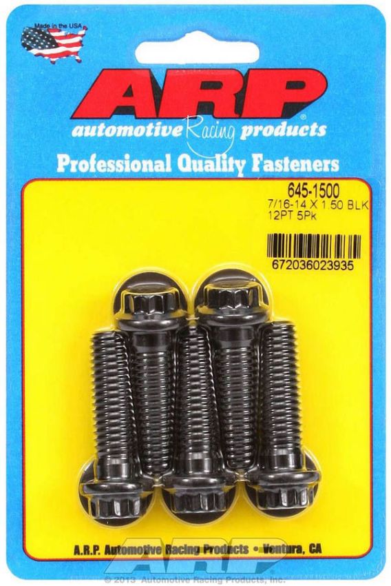 ARP ARP645-1500 Bolt Kit - 12pt. (5) 7/16-14 x 1.500