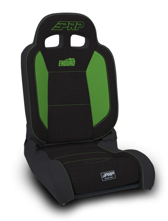 PRP Seats A8701044-50-W PRP EnduroDaily Reclining Suspension Seat - Black/Green Tweed - Driver