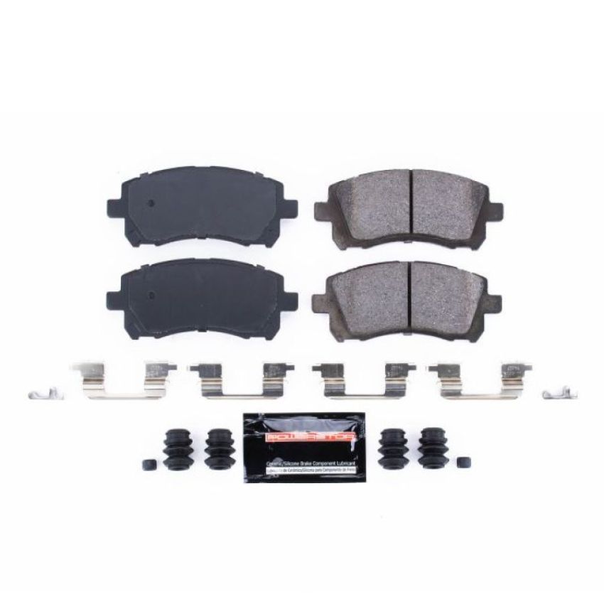 PowerStop Z23-721 PowerStop - Z23 Daily Driver Carbon-Fiber Ceramic Brake Pads with Hardware Kit