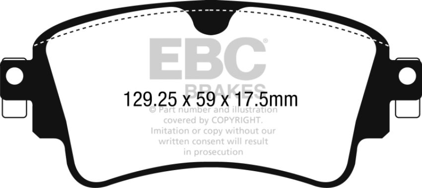 EBC Brakes DP32254C Redstuff Ceramic Low Dust Brake Pads