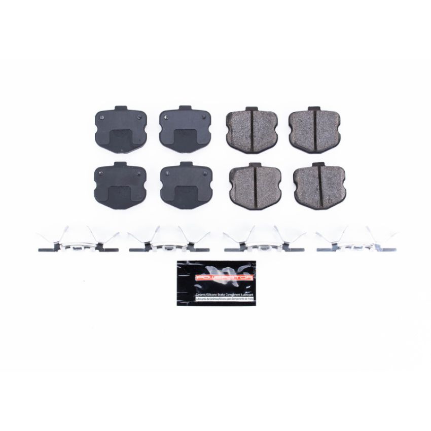 PowerStop Z23-1185R PowerStop - Z23 Daily Driver Carbon-Fiber Ceramic Brake Pads with Hardware Kit