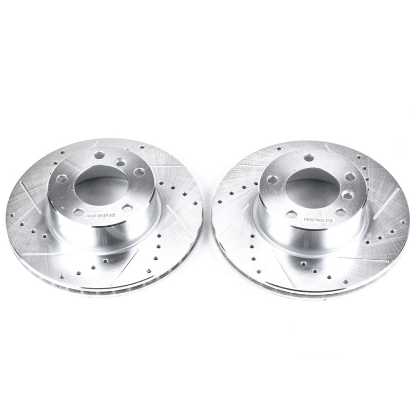 PowerStop EBR496XPR PowerStop Evolution Performance Drilled, Slotted & Plated Brake Rotor Pair