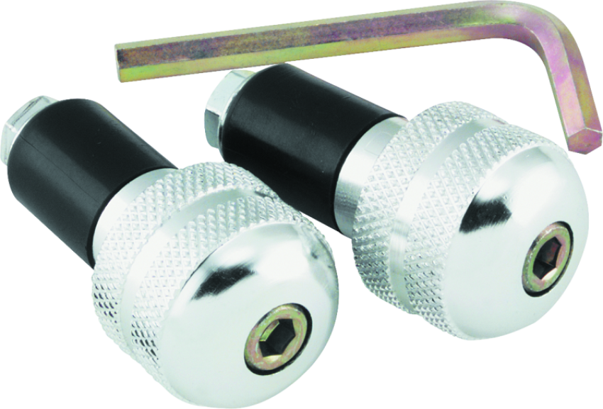 BikeMaster 266002 Anti Vibration Bar Ends - Silver