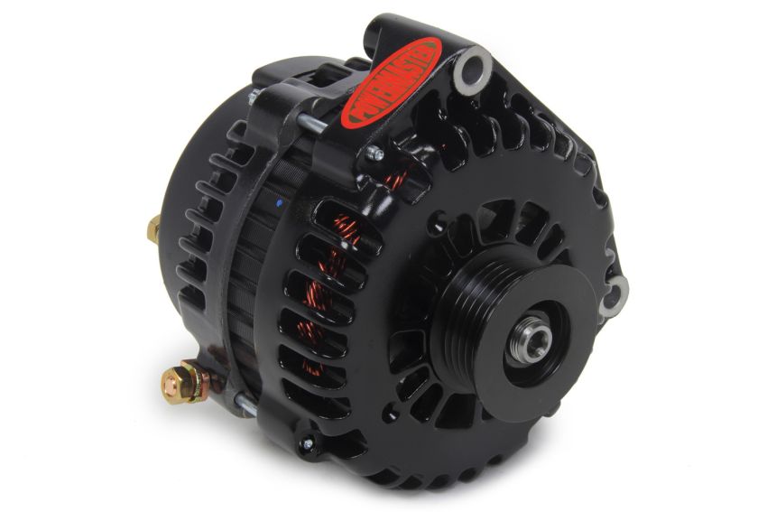 POWERMASTER PWM582378 Alternator 220 Amps GM 6-Groove - Black