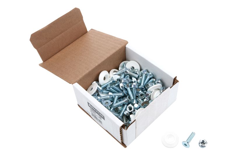 ALLSTAR PERFORMANCE ALL18681-50 Countersunk Bolt Kit White 50pk