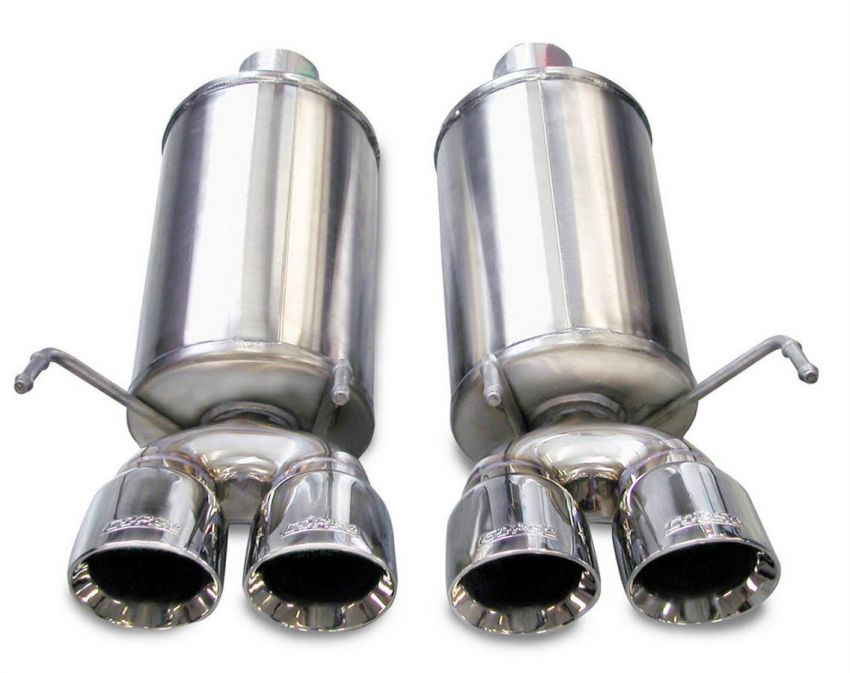 CORSA Performance 14469 Corsa 2005-2007 Chevrolet Corvette C6 6.0L V8 Polished Xtreme Axle-Back Exhaust