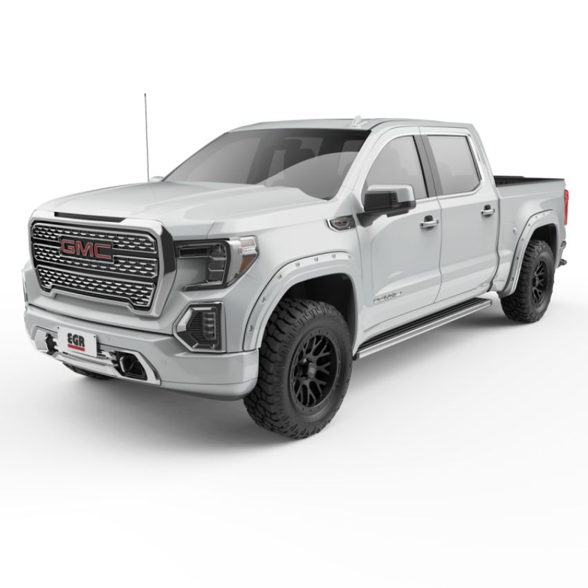 EGR 791794-GAZ 19-23 Gmc Sierra 1500 Summit Traditional Bolt-On Look Fender Flares White Set Of 4