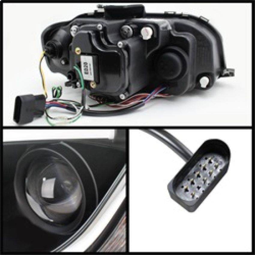SPYDER 5071934 Projector Headlights - Light Tube - DRL - Black