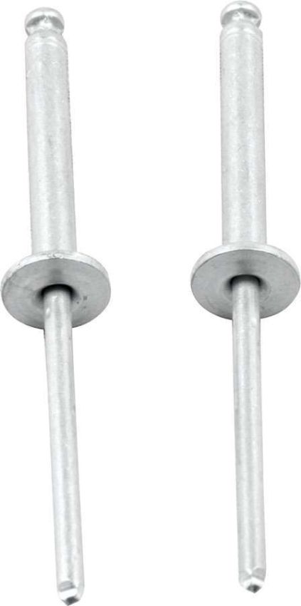 ALLSTAR PERFORMANCE ALL18199 1/8in Alum Rivet Silver 100Pk Flange Type