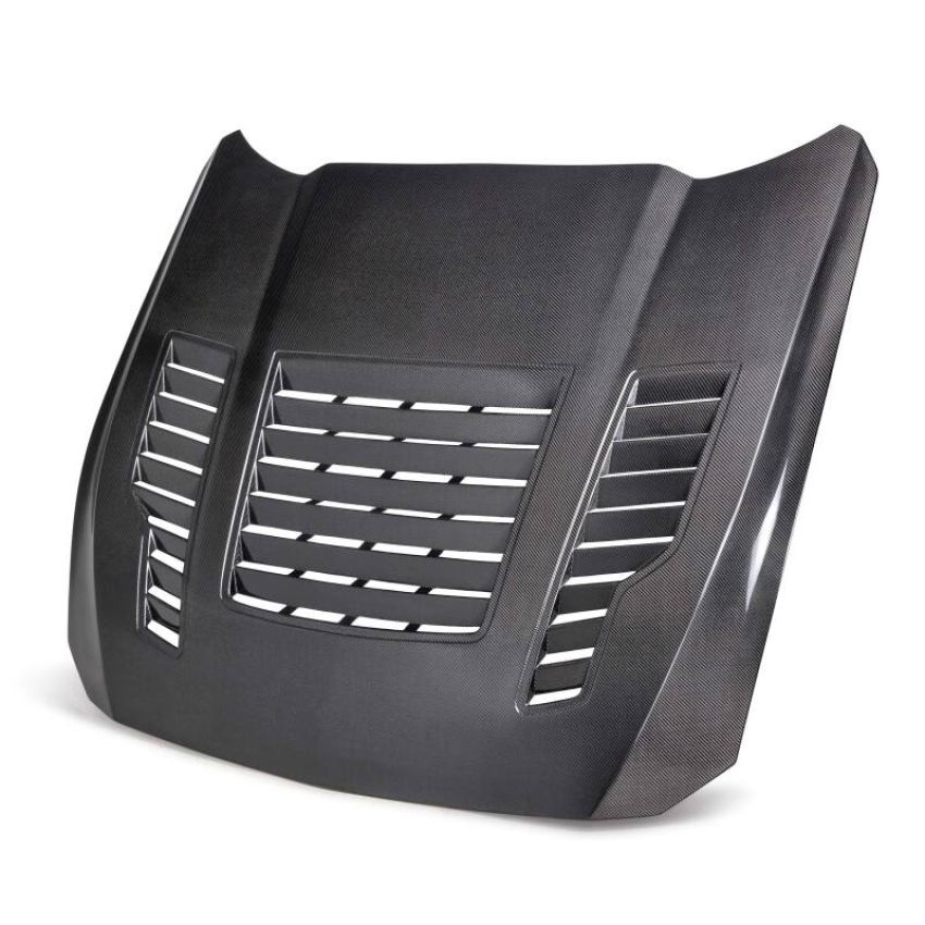 Anderson Composites AC-HD24FDMU-GT4-DS 2024 Ford Mustang Type-GT4 Double-Sided Carbon Fiber Hood