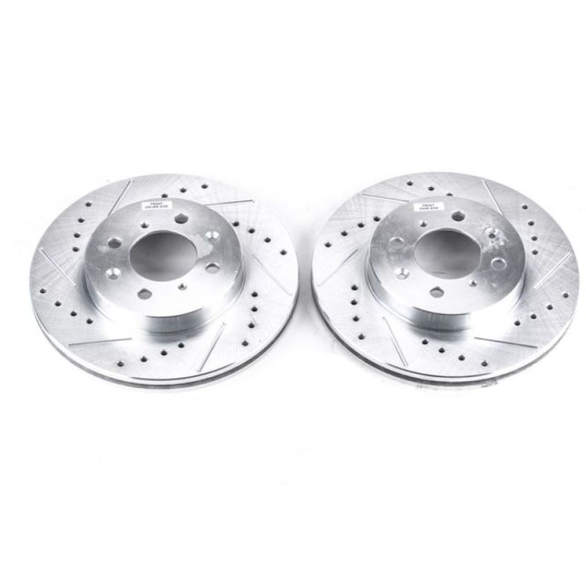 PowerStop JBR522XPR PowerStop Evolution Performance Drilled, Slotted & Plated Brake Rotor Pair