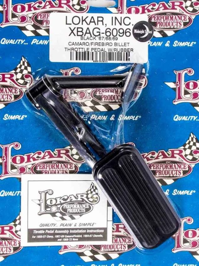 LOKAR LOKXBAG-6096 Blk 67-69 Camaro/Firebir Billet Throttle Pad