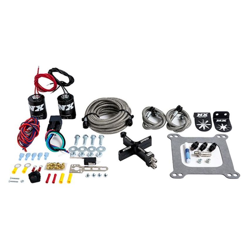Nitrous Express 63541-00 4150 Covert Crossbar Plate System,Pro Power 100-500Hp (No Bottle)