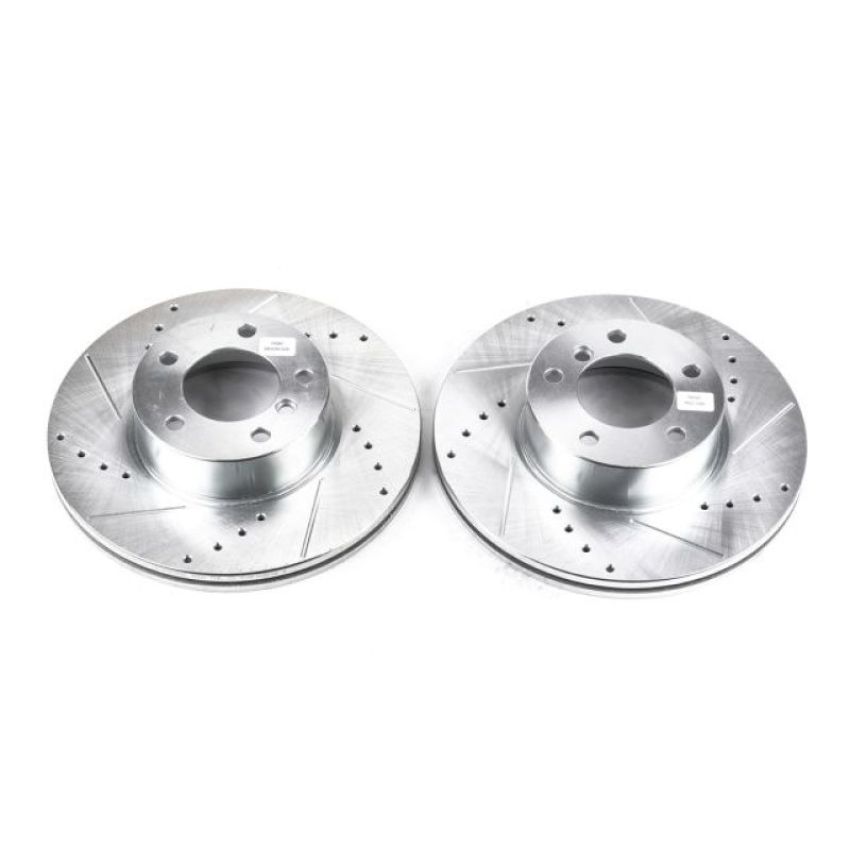PowerStop EBR858XPR PowerStop Evolution Performance Drilled, Slotted & Plated Brake Rotor Pair