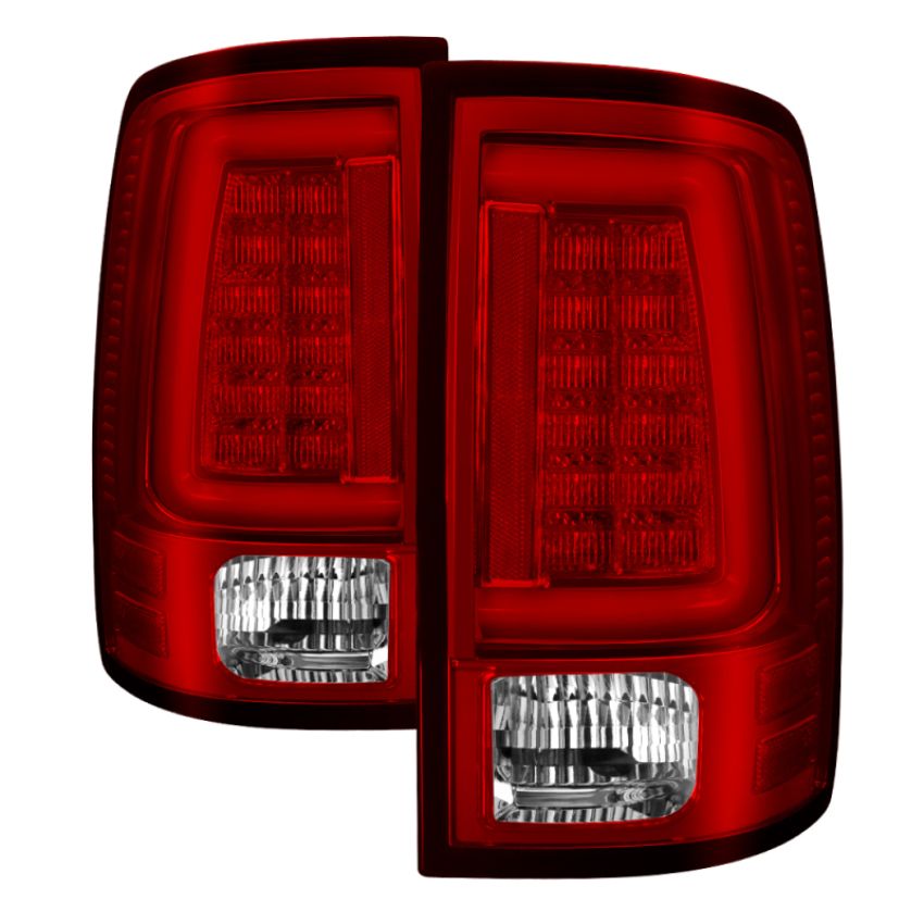 SPYDER 5084040 LED Tail Lights - Red Clear
