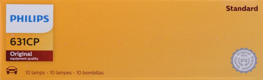 Philips 631CP Philips Standard Miniature 631 Pack of 10