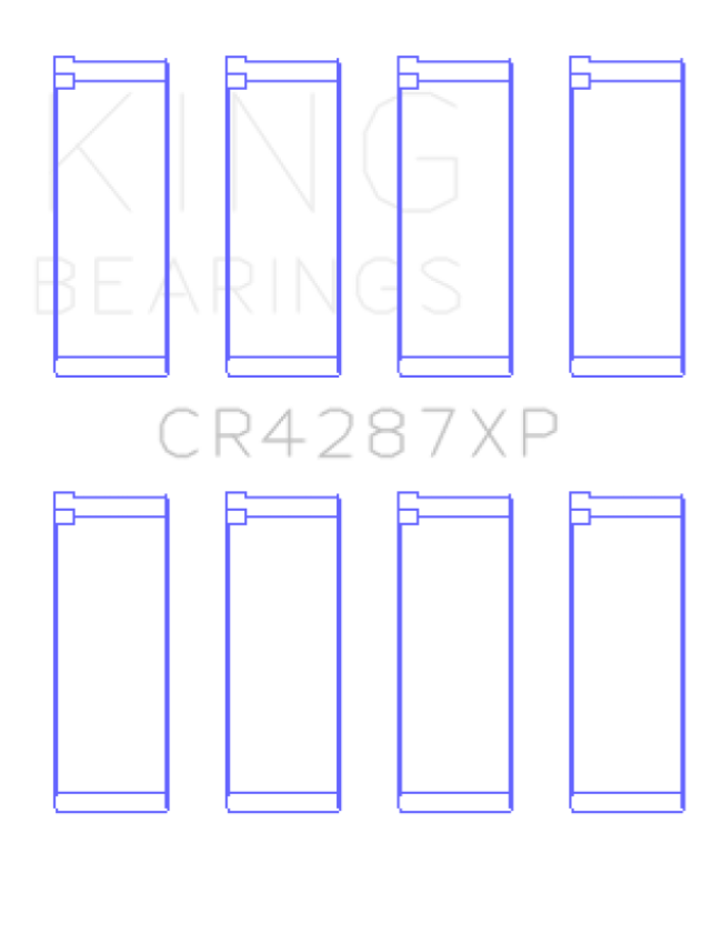 King Engine Bearings CR4287XPSTDX King Acura B18C1/B18C5 VTEC (Size STDX) Performance Rod Bearing Set