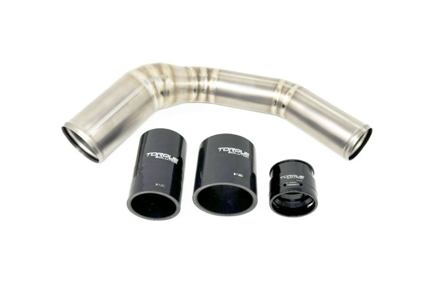 Torque Solution TS-SU-812 2022+ Subaru WRX / 19-23 Subaru Ascent Titanium Top Mount Charge Pipe - Brushed
