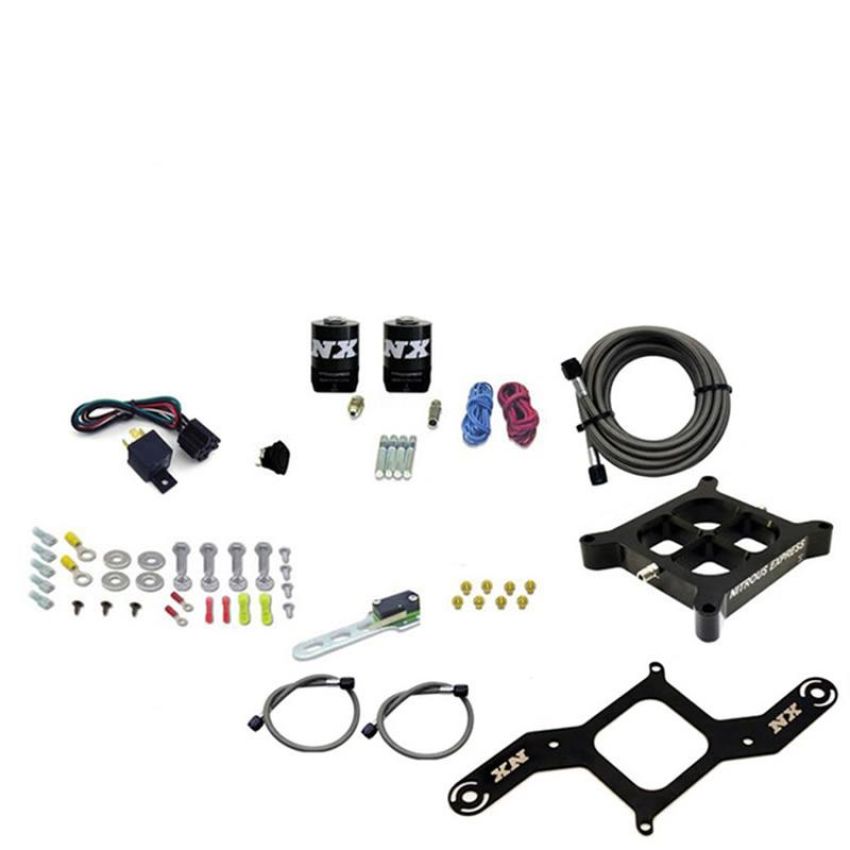 Nitrous Express 63571-00 4500 Covert Crossbar Plate System, Pro Power 100-500Hp (No Bottle)