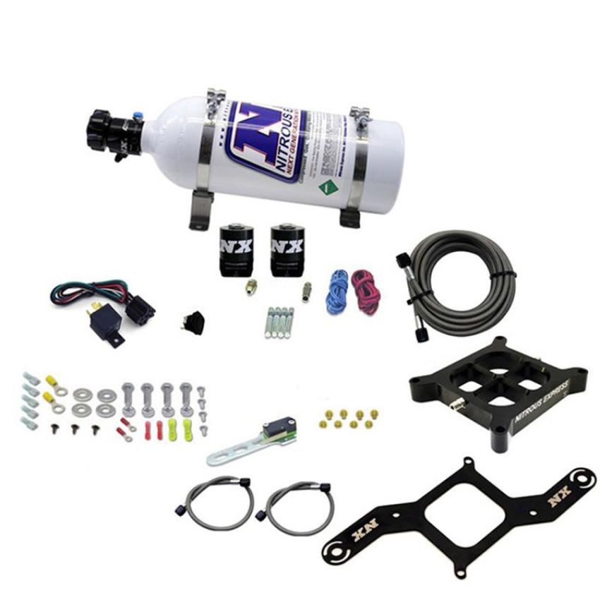 Nitrous Express 63571-05 4500 Covert Crossbar Plate System, Pro Power 100-500Hp (5# Bottle)