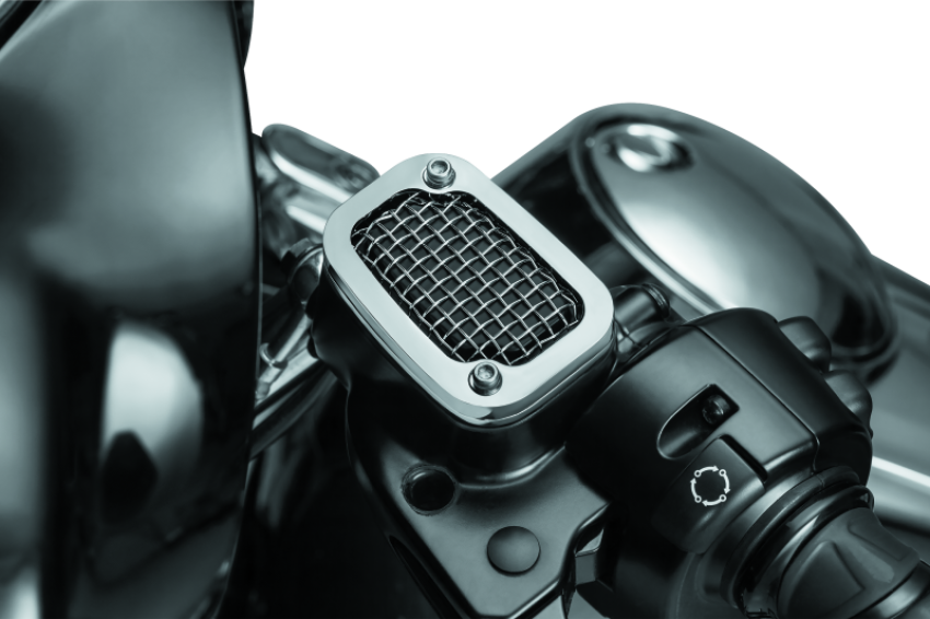 Kuryakyn 6532 Mesh Master Cylinder Cover Clutch Chrome