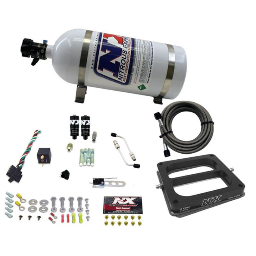 Nitrous Express 40071-10 Dominator HITMAN PLUS (50-100-150-200HP) WITH 10LB BOTTLE