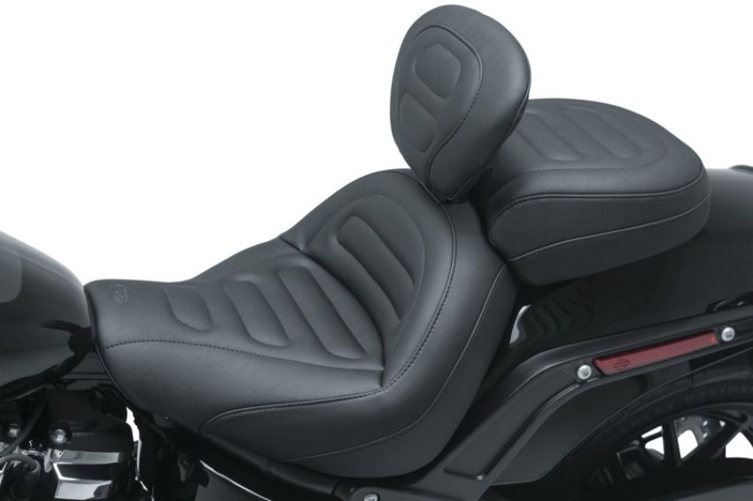 Mustang Motorcycle 79335 Mustang 18-21 Harley Fat Bob Standard Touring Recessed Passenger Seat - Black