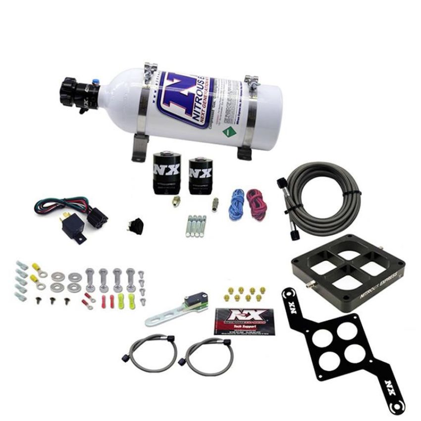 Nitrous Express 63870-05 DOMINATOR SINGLE ENTRY BILLET CROSSBAR, RNC (250-750HP) W/ 5LB BOTTLE
