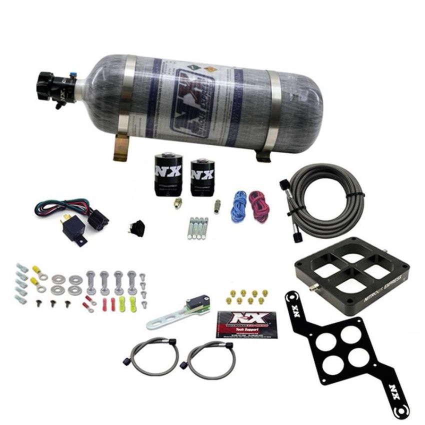 Nitrous Express 63870-12 DOMINATOR SINGLE ENTRY BILLET CROSSBAR, RNC (250-750HP) W/COMPOSITE BOTTLE