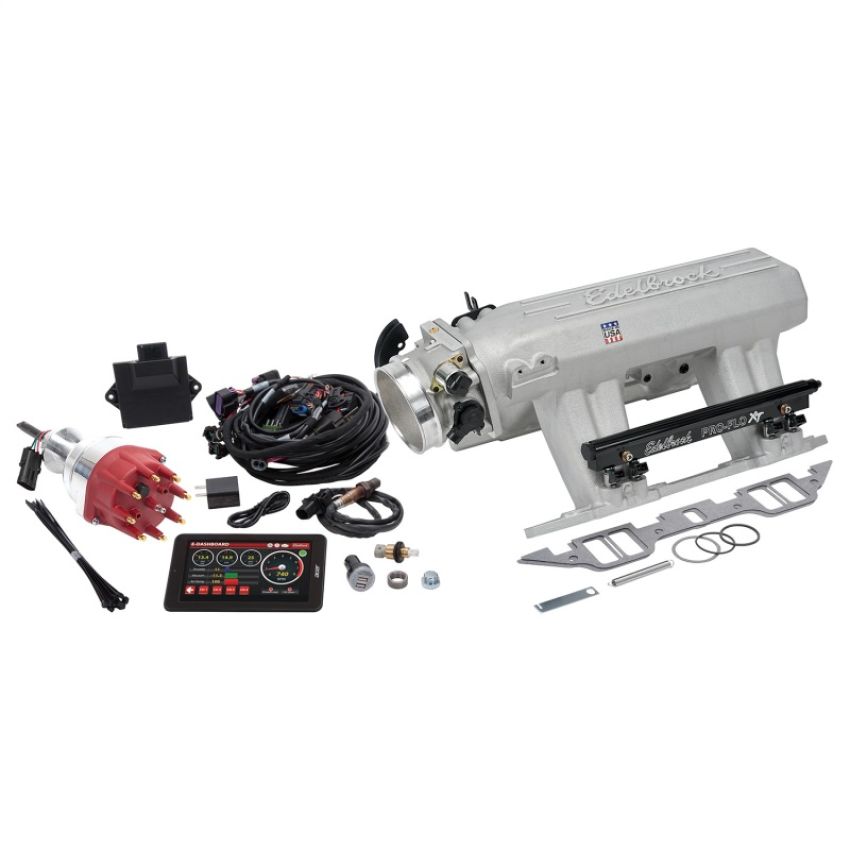 Edelbrock 35920 Pro Flo 4 XT EFI System Seq Port BB Chrysler RB 413-440ci 625 Max HP 35lb/hr Satin Finish