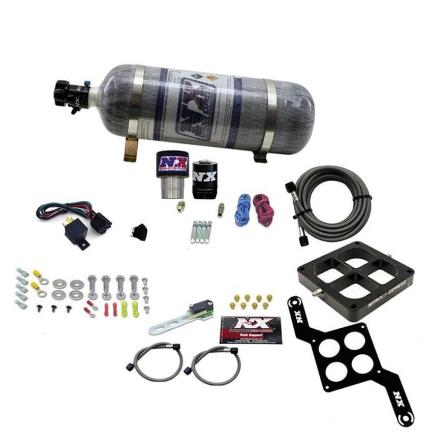 Nitrous Express 63970-12 SINGLE ENTRY CROSSBAR RNC .178 250-650HP (4500 FLANGE) W/12LB COMPOSITEBOTTLE