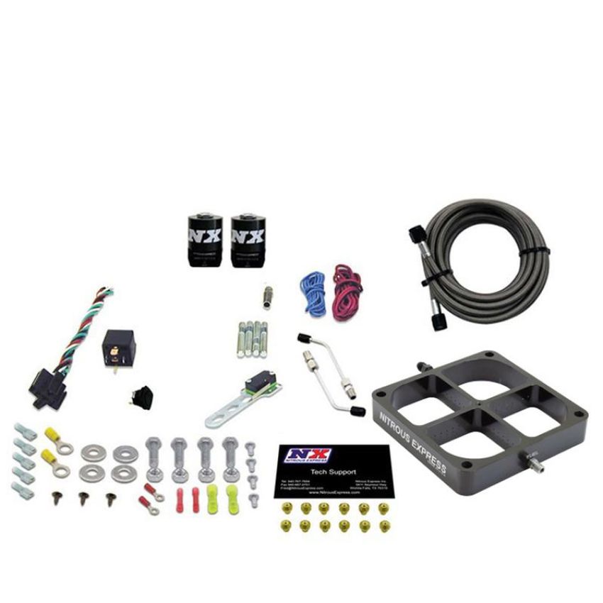 Nitrous Express 63980-00 SINGLE ENTRY CROSSBAR 8500 BASED THROTTLE BODY W/ NO BOTTLE