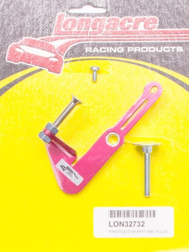 LONGACRE LON52-32732 Primary Throttle Stop Bracket 2 BBL