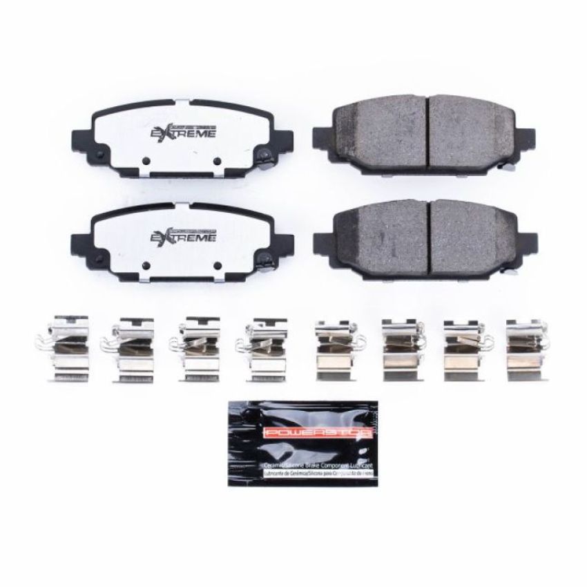 PowerStop Z36-6005 PowerStop - Z36 Truck and SUV Carbon-Fiber Ceramic Brake Pads with Hardware Kit