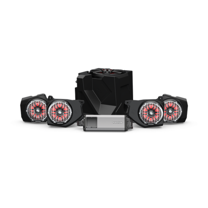 Rockford Fosgate UTV RNGR18RC-STG6 Rockford Fosgate Polaris Ranger Stage-6 Audio System for Ride Command (Gen-2)
