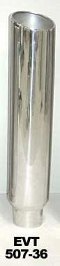 PYPES PERFORMANCE EXHAUST PYPEVT507-36 Exhaust Stack 5in x 7in 36in L Polished