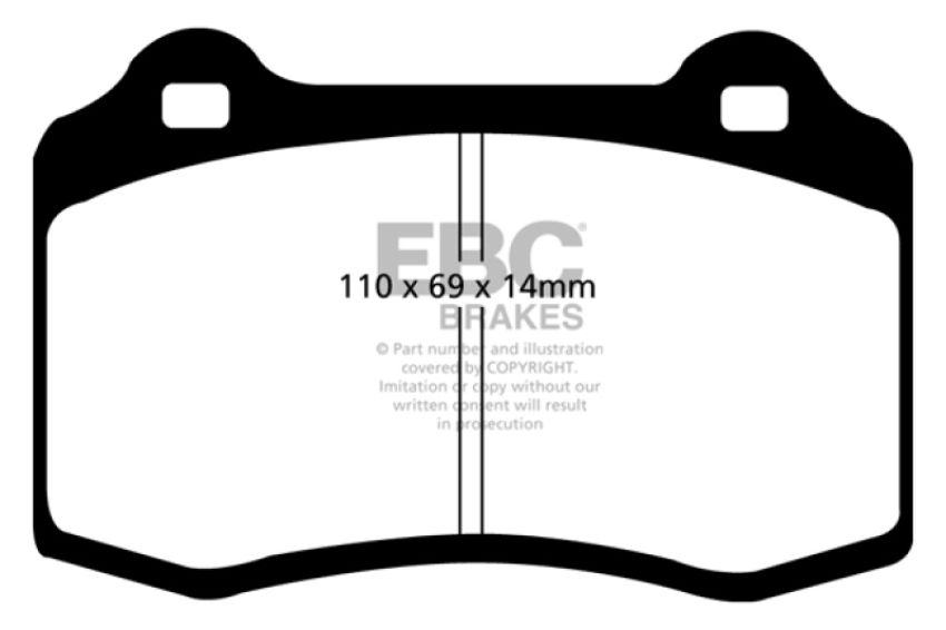 EBC Brakes DP21140 Greenstuff 2000 Series Sport Brake Pads