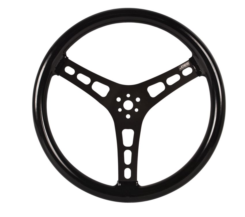 JOES RACING PRODUCTS JOE13515-CB Steering Wheel 15in Blk Dished Rubber Coated