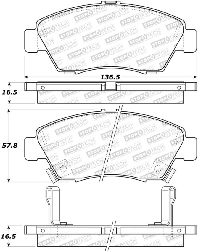 Stoptech 308.09481 Street Brake Pads