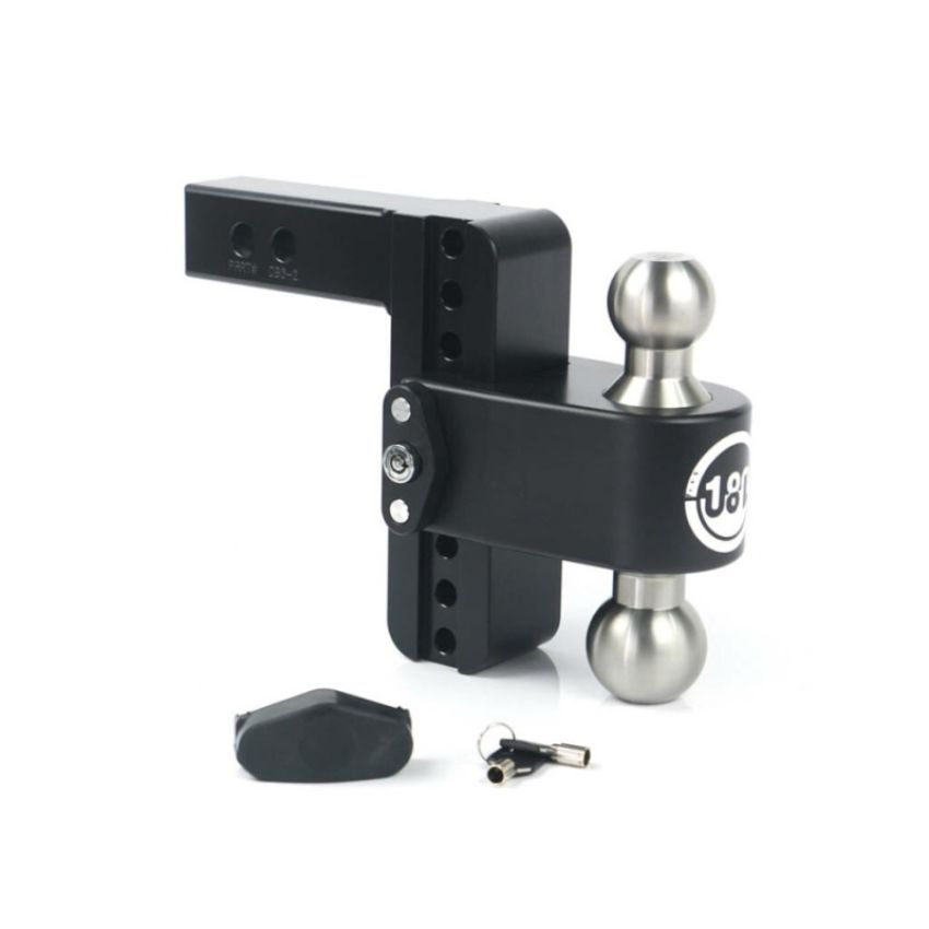 Weigh Safe LTB8-2-CER-BLA 180 Hitch 8in Drop Hitch & 2in Shank (8K/12.5K GTWR) - Black Cerakote