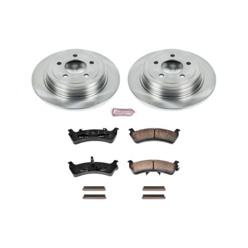 PowerStop KOE1770 OE Stock Replacement Low-Dust Ceramic Brake Pad and Rotor Kit