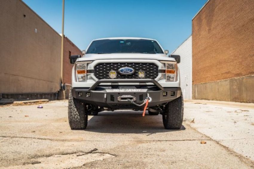 Road Armor 6211F4B 21-23 Ford F-150 Stealth Front Bumper w/Pre-Runner Guard - Tex Blk