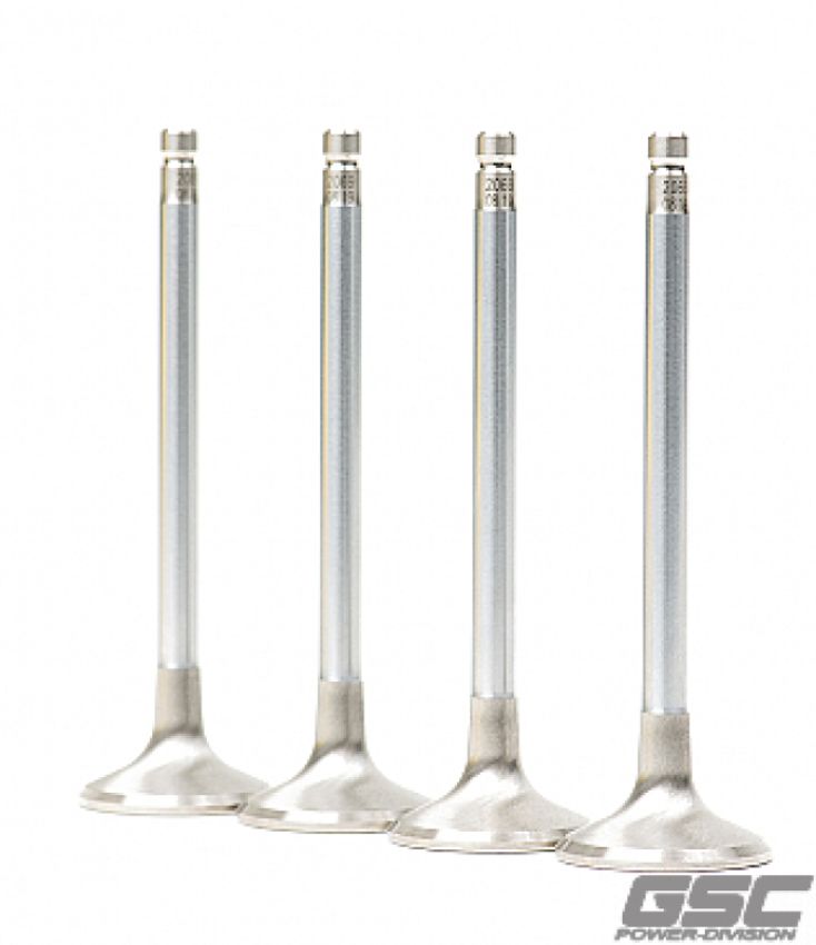 GSC Power Division 2069-01 GSC P-D Toyota 2JZ 30.0mm Head (+1mm) 6.6mm Stem Chrome Alloy Polished Exhaust Valve - Single