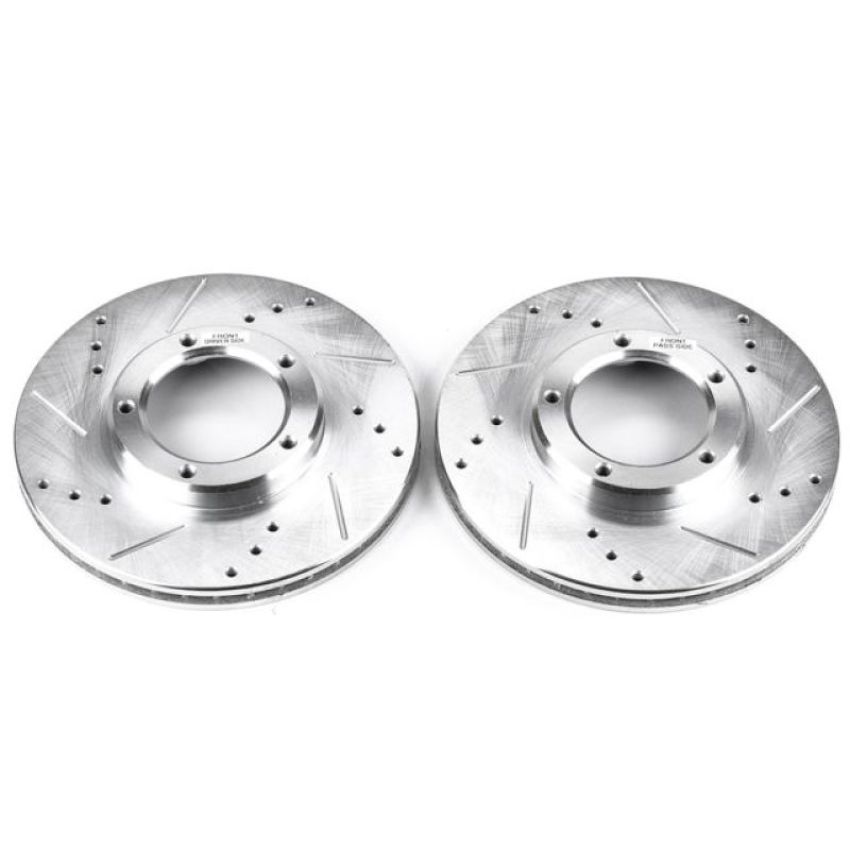 PowerStop JBR790XPR PowerStop Evolution Performance Drilled, Slotted & Plated Brake Rotor Pair